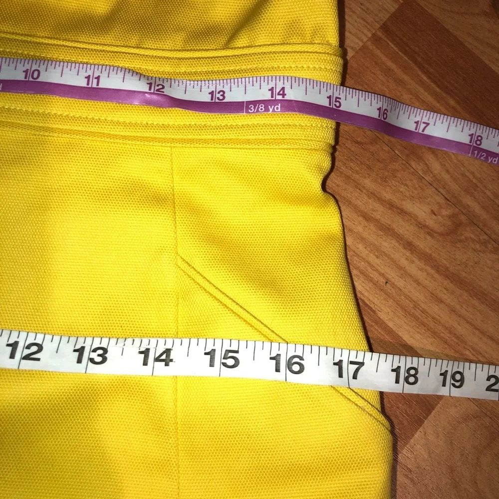 Tory Burch Yellow Sleeveless Sheath Dress